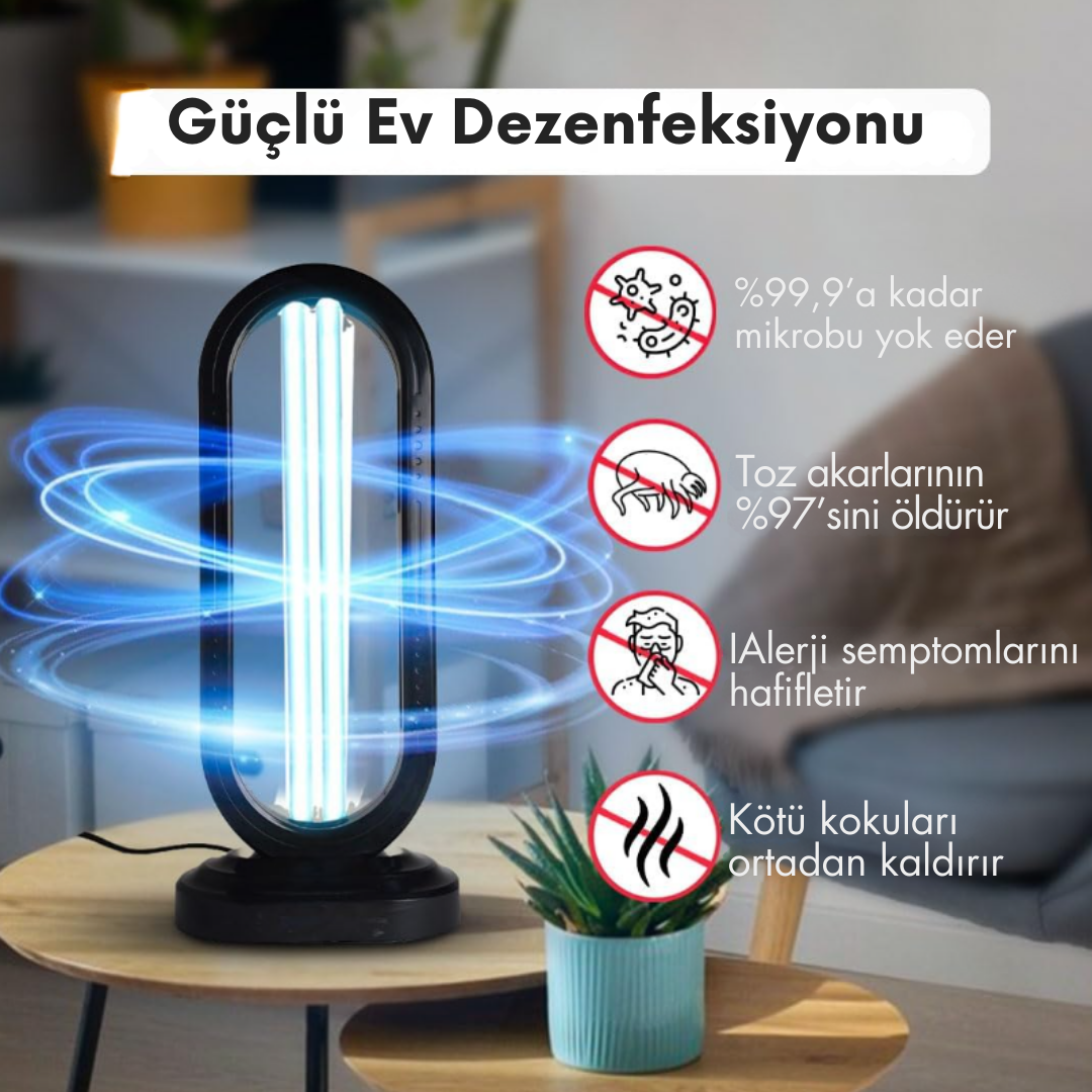 CleanOva™ – Kimyasalsız UV-C Ortam Temizleyici